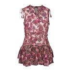 Frogbox • korte jurk met bloemen • 36, Kleding | Dames, Jurken, Verzenden, Nieuw, Roze, Maat 36 (S)