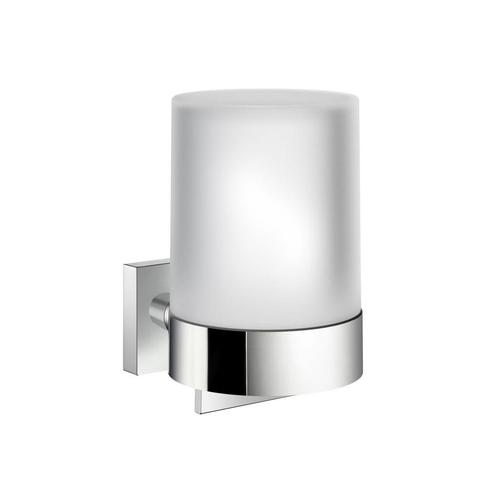 Smedbo Zeepdispenser House Glas Wit En Chroom, Doe-het-zelf en Verbouw, Sanitair, Bad, Nieuw, Chroom, Ophalen of Verzenden