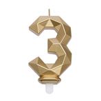 Cijferkaars Geo Goud #3, Hobby en Vrije tijd, Taarten en Cupcakes maken, Verzenden, Nieuw