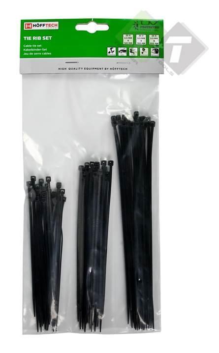 Kabelbinders - Tiewraps - 75 Delig - Maten 120, 150 En 200mm, Auto diversen, Autogereedschap, Nieuw, Ophalen of Verzenden