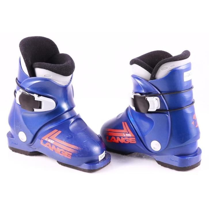 26 26,5 27 28 kinder skischoenen LANGE L-KID 2024, Blue/oran, Sport en Fitness, Skiën en Langlaufen, Gebruikt, Verzenden