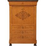 Blonde secretaire abattant of klep secretaire met geheime va, Ophalen of Verzenden
