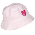 Zonnehoedje Wit met Roze Hartjes-50cm NIEUW, Kinderen en Baby's, Babykleding | Maat 50, Ophalen of Verzenden, Nieuw, S.Y.W, Meisje
