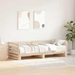 vidaXL Dagbed met onderschuifbed zonder matras 80x200 cm, Eenpersoons, Bruin, Verzenden, Nieuw