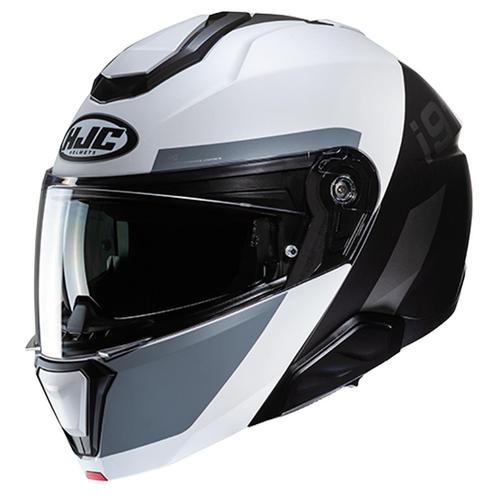 HJC i91 Bina Zwart Wit Systeemhelm, Motoren, Kleding | Motorhelmen, Systeemhelm, Heren, XXL, Nieuw met kaartje, HJC, Verzenden