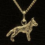 Gouden Hollandse Herder ruwhaar ketting hanger - klein, Verzenden, Nieuw