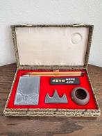 Chinese Calligraphy Set — Inkstone, Ink Stick, Brushes &