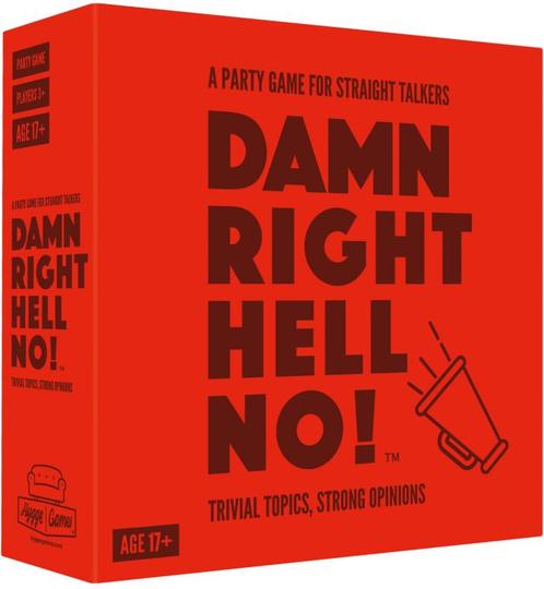 Damn Right Hell No! - Party Spel | Koelkastpoezie -, Hobby en Vrije tijd, Gezelschapsspellen | Bordspellen, Nieuw, Verzenden