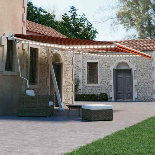 vidaXL Luifel automatisch met LED windsensor 400x300 cm, Tuin en Terras, Zonneschermen, Nieuw, Verzenden