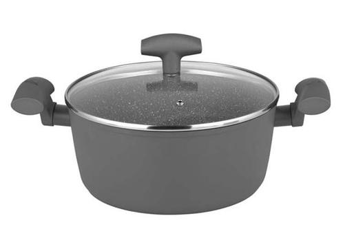 Michelino Braadpan 24cm - Hendels - Glazen Deksel - Grijs, Diversen, Kerst, Nieuw, Verzenden