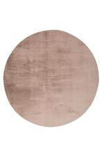 Rond Hoogpolig Vloerkleed | Paradise | Taupe | 160x160 cm, Huis en Inrichting, Stoffering | Tapijten en Kleden, Verzenden, Nieuw