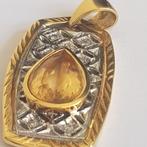 18 karaat Geel goud, Goud, Witgoud - Hanger - 5.20 ct Topaas, Sieraden, Tassen en Uiterlijk, Antieke sieraden
