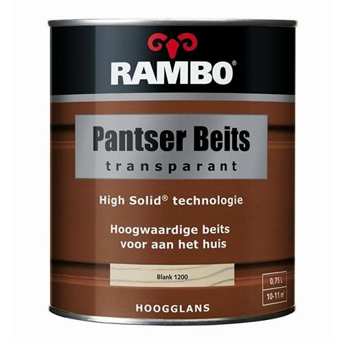 Rambo Transparante Pantserbeits - LICHT EIKEN 1202 - 0,75..., Doe-het-zelf en Verbouw, Verf, Beits en Lak, Beits, Overige kleuren