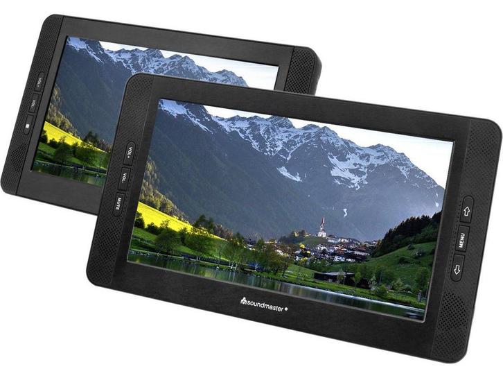 Soundmaster PDB1850SW - Portable DVD-speler - 2 x 10,1, Huis en Inrichting, Woonaccessoires | Overige, Zo goed als nieuw, Verzenden