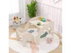 Coast kindertafel met 2 Houten Stoeltjes – 60×60×52cm –, Verzenden, Nieuw