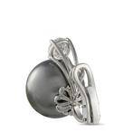 Oorbellen Platina, Platijnen 1,50 ct diamant en parel dag-, Sieraden, Tassen en Uiterlijk, Oorbellen, Nieuw