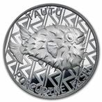Tokelau Porcupine Fish 1 oz 2021 (10.000 oplage), Postzegels en Munten, Munten | Oceanië, Verzenden, Losse munt, Zilver