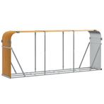 Haardhoutopslag 234cm Lichtbruin - Retourdeal - 60% Korting!, Tuin en Terras, Bergingen en Tuinkasten, Ophalen of Verzenden, Nieuw