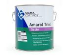 Sigma SCHAKELVERF Amarol Triol Satin - +/- RAL 9010 - 2,5..., Doe-het-zelf en Verbouw, Verf, Beits en Lak, Overige kleuren, Nieuw