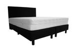 180x200 Bedworld Hotel boxspring premium zwart, Verzenden, Nieuw, Zwart, Modern