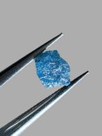 Diamant Magnifiek sprankelende blauwe diamant. 1,01 ct., Verzamelen