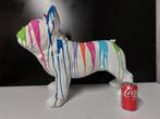 Beeld, artistic image ART bulldog color white - 45 cm -, Antiek en Kunst