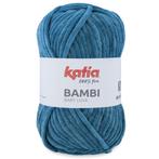 Katia Bambi - 334 jeansblauw - Chenille Garen, Hobby en Vrije tijd, Ophalen of Verzenden, Nieuw