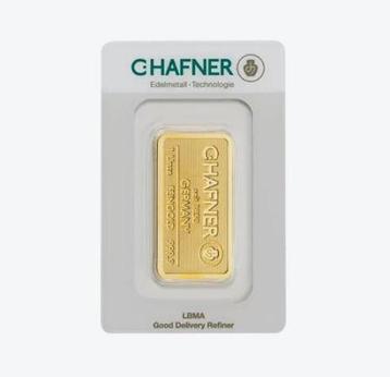 C. Hafner goudbaar 31.1 gram met certificaat | Goudonline beschikbaar voor biedingen