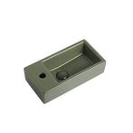 Fontein Mia 40.5x20x10.5cm mat groen inclusief afvoerplug, Verzenden, Nieuw