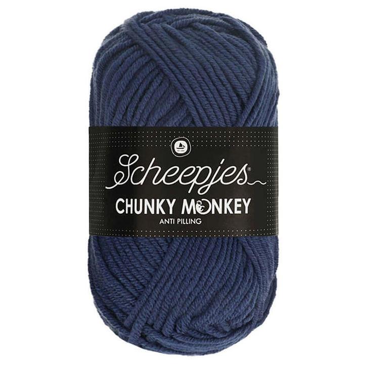 Scheepjes Chunky Monkey - 2005 navy - Acryl Garen, Hobby en Vrije tijd, Breien en Haken, Ophalen of Verzenden