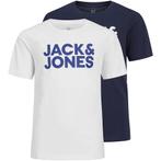 Twee t-shirts LOGO (navy blazer), Nieuw, Jongen, Jack and Jones, Shirt of Longsleeve