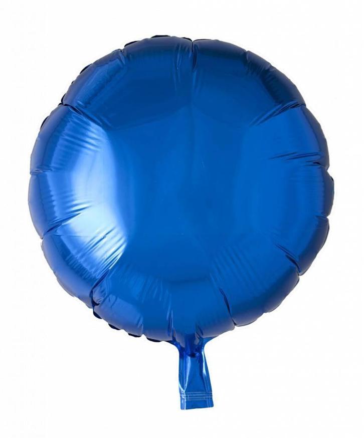 Helium Ballon Rond Blauw 46cm leeg, Hobby en Vrije tijd, Feestartikelen, Nieuw, Verzenden