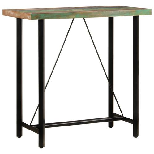 vidaXL Bartafel 110x55x107 cm massief gerecycled hout en, Huis en Inrichting, Tafels | Eettafels, Nieuw, Verzenden