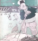 Colijn als boer aan de oostgrens op spotprent (lijst optie), Verzenden