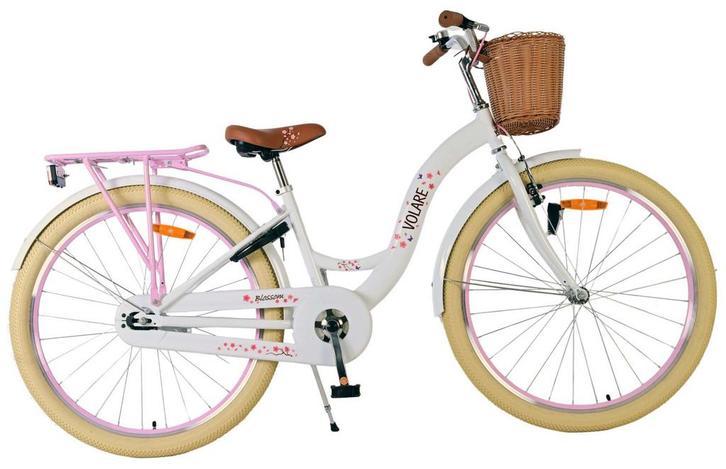 Volare Blossom Kinderfiets - Meisjes - 26 inch - Wit, Fietsen en Brommers, Fietsen | Meisjes, 26 inch of meer, Nieuw, Verzenden
