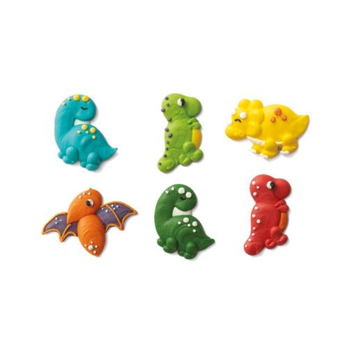 Suikerdecoratie Dinos 3,5cm 6st., Hobby en Vrije tijd, Taarten en Cupcakes maken, Nieuw, Verzenden