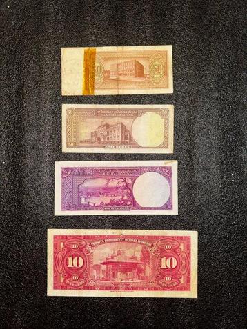 Turkije. - 4 banknotes - various dates (Zonder Minimumprijs) beschikbaar voor biedingen