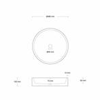 Opzet Wastafel  Circum Beton 48x10 cm (6 Kleuren), Doe-het-zelf en Verbouw, Sanitair, Ophalen of Verzenden, Nieuw