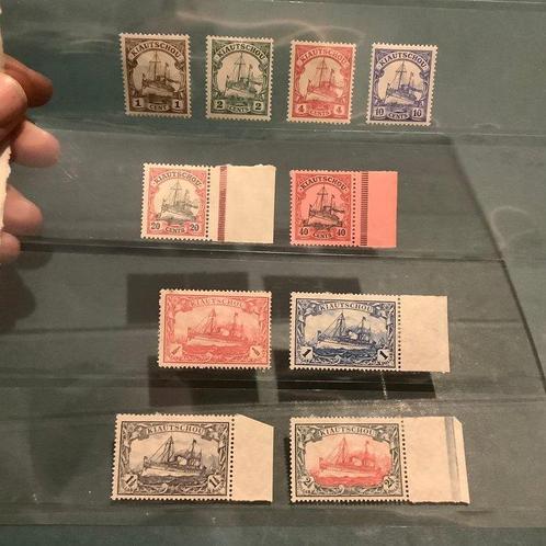 Kiautschou 1905 - Zeiljacht - Michel 28/37, Postzegels en Munten, Postzegels | Europa | Duitsland