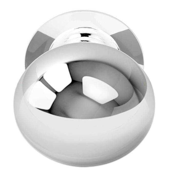 Voordeurknop BASICS LB65V Vast op rozet rvs gepolijst, Doe-het-zelf en Verbouw, Hang- en Sluitwerk, Verzenden