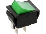 Schakelaar - groen - 12 volt - 20A - verlicht - vierkant, Hobby en Vrije tijd, Elektronica-componenten, Ophalen of Verzenden, Nieuw