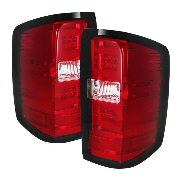 Spyder Chevy 1500 14-16 Light Bar LED Tail Lights Red Clear, Auto-onderdelen, Verlichting, Ophalen of Verzenden