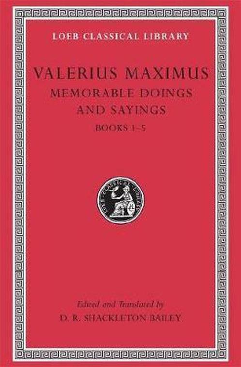 Memorable Doings & Sayings V 1 L492 (Trans. Bailey)(Latin), Boeken, Taal | Engels, Gelezen, Verzenden