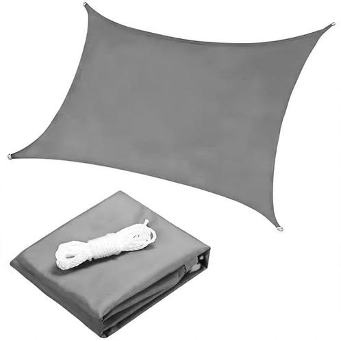 Waterdicht polyester schaduwdoek 4x4 m - Lichtgewicht en..., Tuin en Terras, Schaduwdoeken, Nieuw, Ophalen of Verzenden