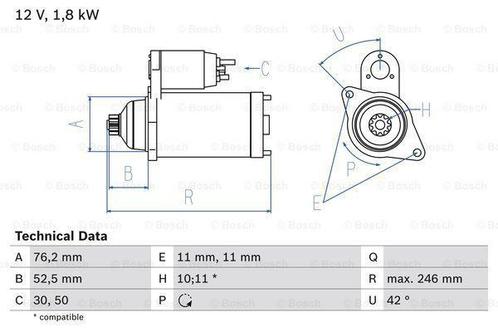 Startmotor / Starter VOLKSWAGEN LUPO I (1.4 TDI), Auto-onderdelen, Motor en Toebehoren, Nieuw, Ophalen of Verzenden