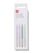 HEMA Balpennen blauw met rubber - 4 stuks, Verzenden, Nieuw