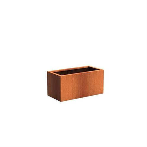 Plantenbak Cortenstaal 100x50x50 cm, Tuin en Terras, Bloembakken en Plantenbakken, Nieuw, Verzenden