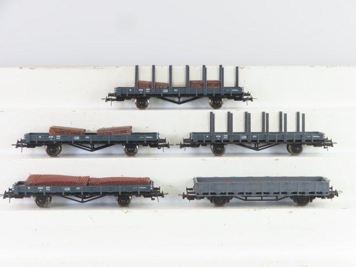 Roco H0 - 48038/46487 - Modeltrein goederenwagon (5) - 5x, Hobby en Vrije tijd, Modeltreinen | H0