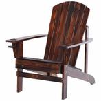 TRUUSK Adirondack Tuinstoel Met Bekerhouder Ligstoel Balkons, Tuin en Terras, Tuinstoelen, Verzenden, Nieuw