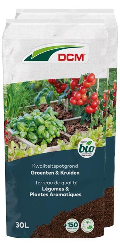40 x 30L DCM Bio Potgrond Groenten & Kruiden, Tuin en Terras, Aarde en Mest, Ophalen of Verzenden